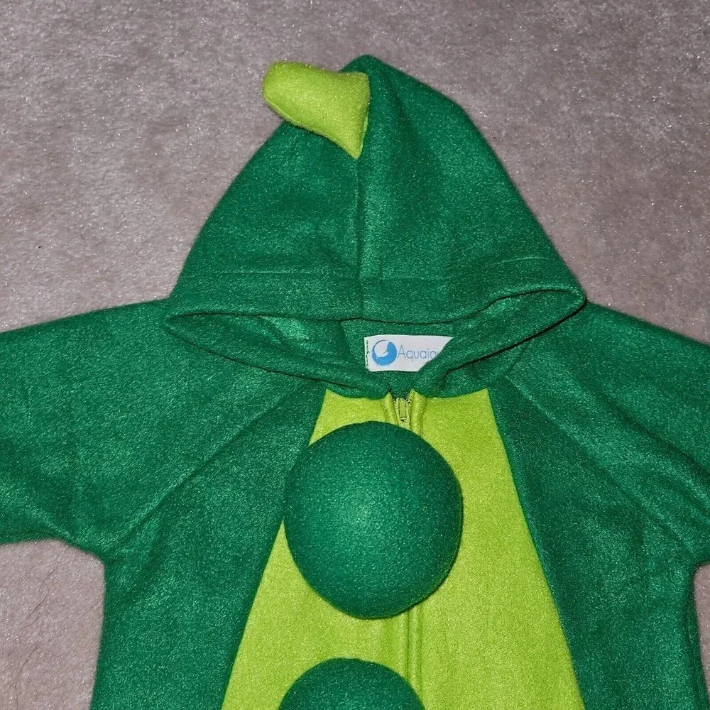 Green Pea Peapod Bunting Halloween Costume Baby Approx 0-6 Months Aquaiguana